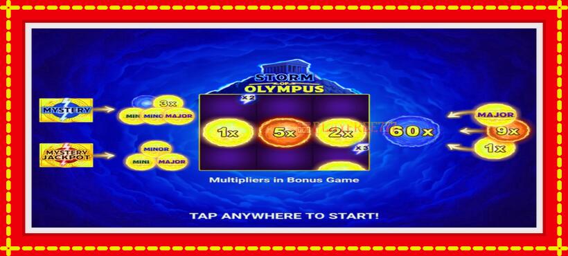 Slot machine Storm of Olympus with access to free game online, picture 1