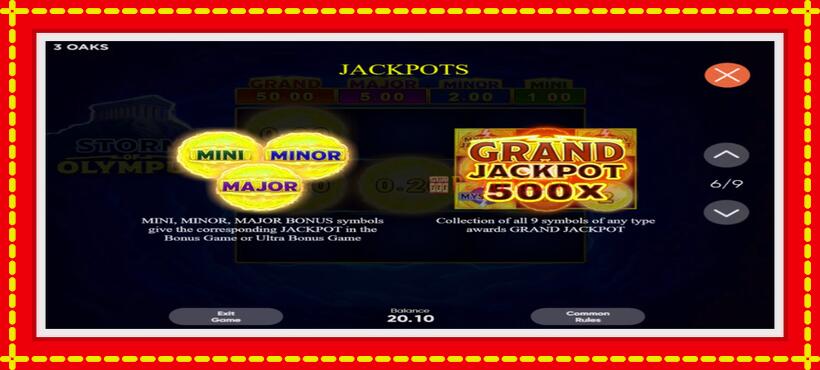 Slot machine Storm of Olympus with access to free game online, picture 5