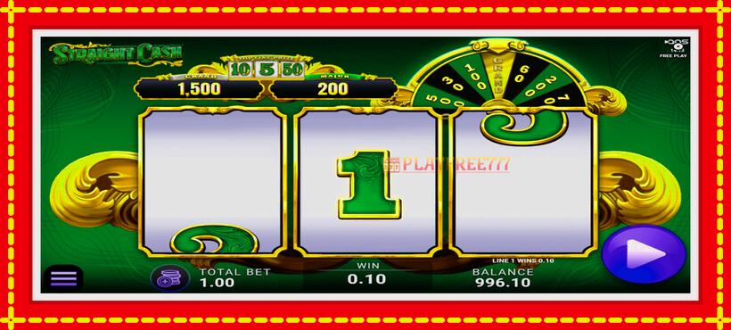 Slot machine Straight Cash with access to free game online, picture 2