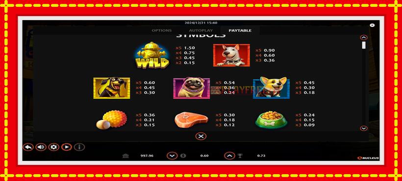 Slot machine Street Dogs with access to free game online, picture 5