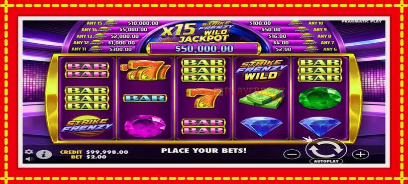 Slot machine Strike Frenzy with access to free game online, picture 2