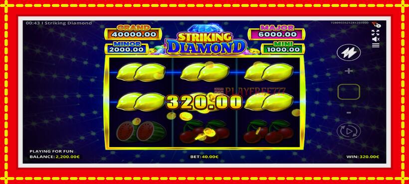 Slot machine Striking Diamond with access to free game online, picture 4