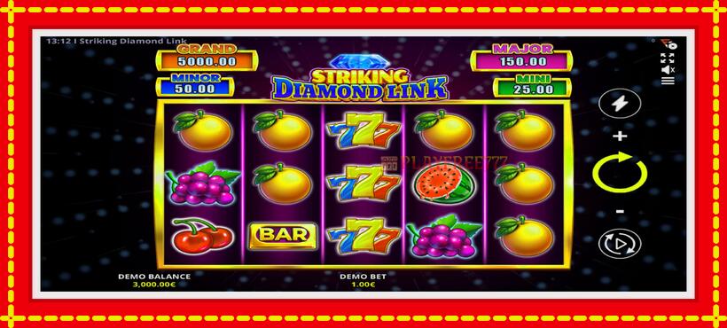 Slot machine Striking Diamond Link with access to free game online, picture 2