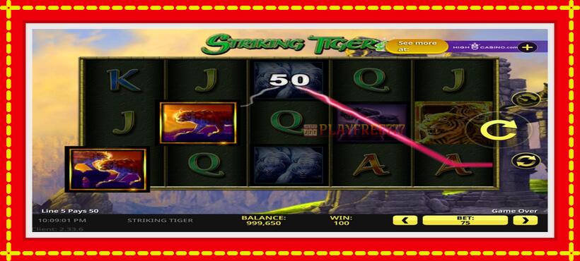 Slot machine Striking Tiger with access to free game online, picture 2