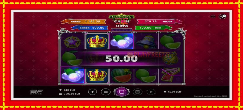 Slot machine Stunning Crown Cash Mesh Ultra with access to free game online, picture 3