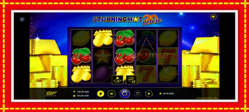 Slot machine Stunning Hot 20 Deluxe with access to free game online, picture 3