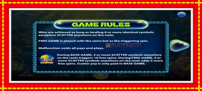 Slot machine Submariner with access to free game online, picture 3