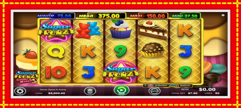 Slot machine Sugar Frenzy Cherry Wheel with access to free game online, picture 1