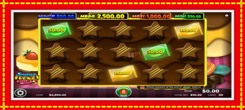 Slot machine Sugar Frenzy Cherry Wheel with access to free game online, picture 3