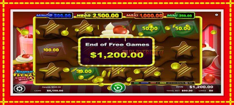 Slot machine Sugar Frenzy Cherry Wheel with access to free game online, picture 5