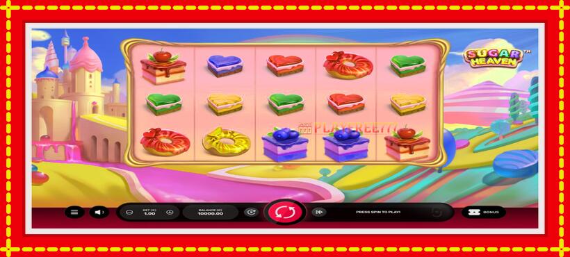 Slot machine Sugar Heaven with access to free game online, picture 1