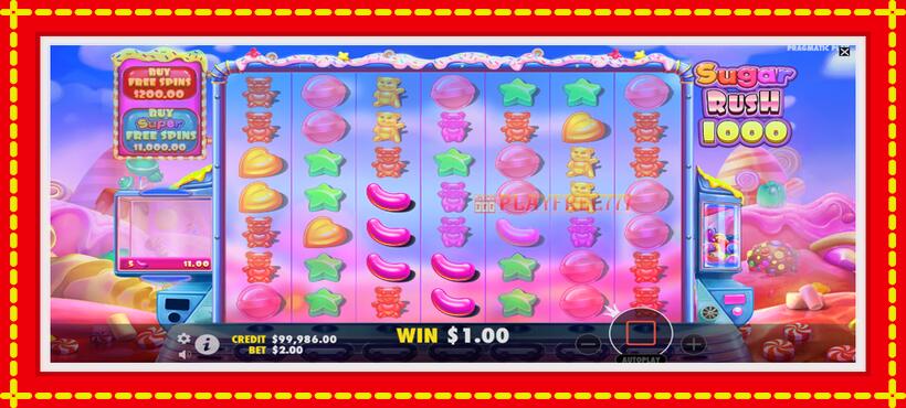 Slot machine Sugar Rush 1000 with access to free game online, picture 3