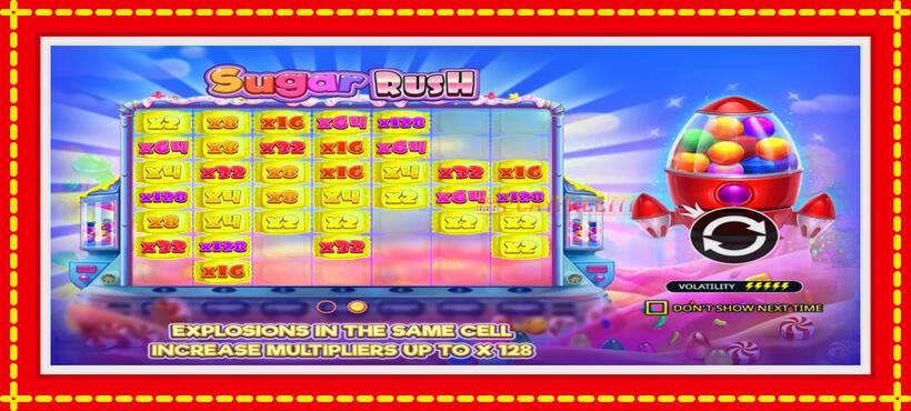 Slot machine Sugar Rush with access to free game online, picture 1