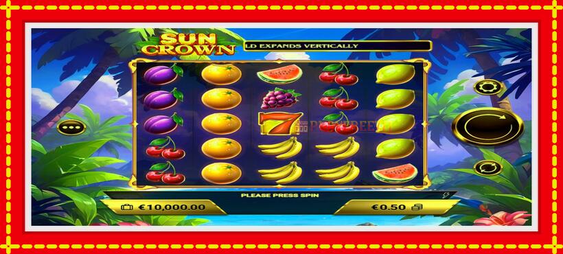 Slot machine Sun Crown with access to free game online, picture 1