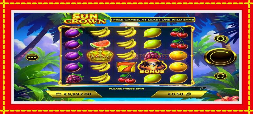 Slot machine Sun Crown with access to free game online, picture 2