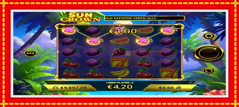 Slot machine Sun Crown with access to free game online, picture 4