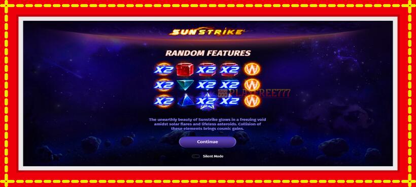 Slot machine Sun Strike with access to free game online, picture 1