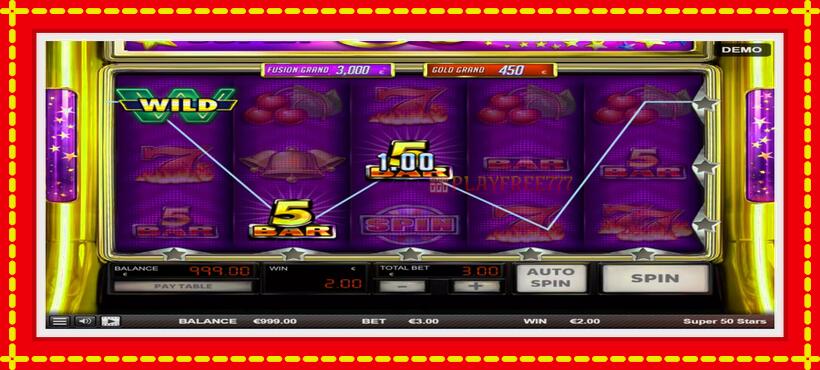 Slot machine Super 50 Stars with access to free game online, picture 3