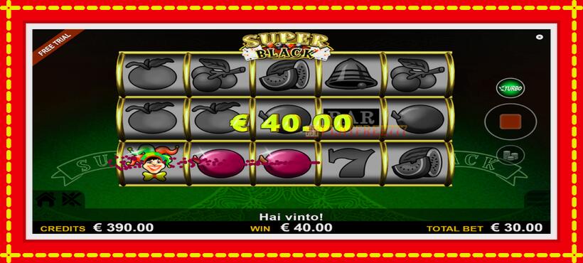 Slot machine Super Black with access to free game online, picture 4