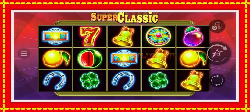 Slot machine Super Classic with access to free game online, picture 2