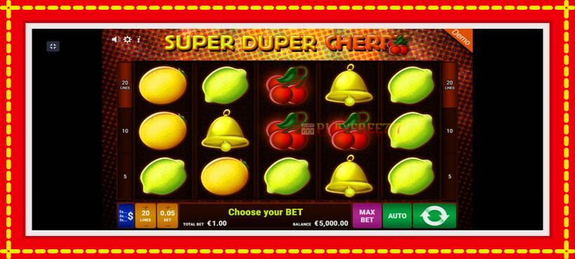 Slot machine Super Duper Cherry with access to free game online, picture 1