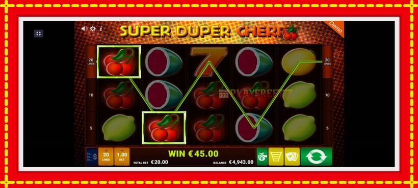 Slot machine Super Duper Cherry with access to free game online, picture 2