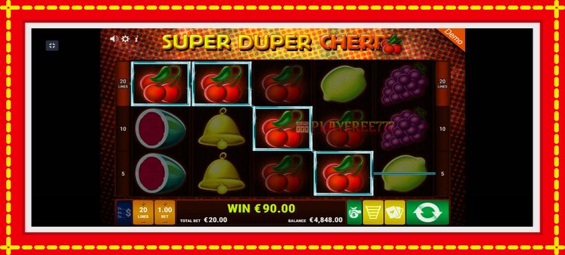 Slot machine Super Duper Cherry with access to free game online, picture 3