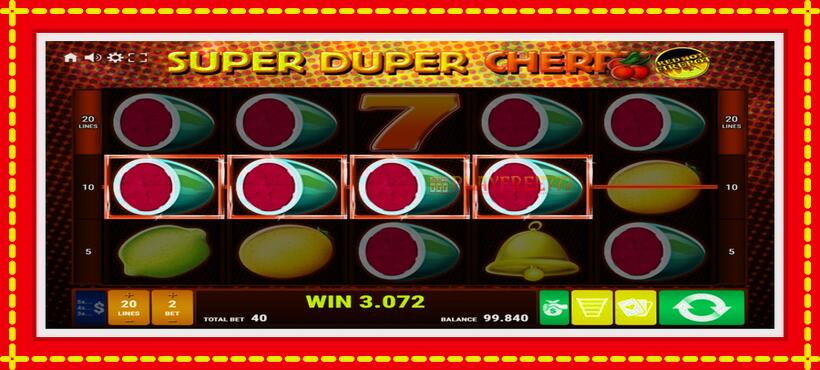 Slot machine Super Duper Cherry Red Hot Firepot with access to free game online, picture 2