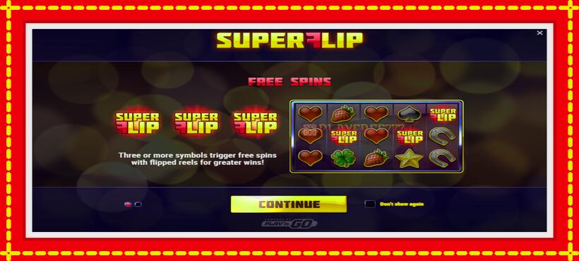 Slot machine Super Flip with access to free game online, picture 1