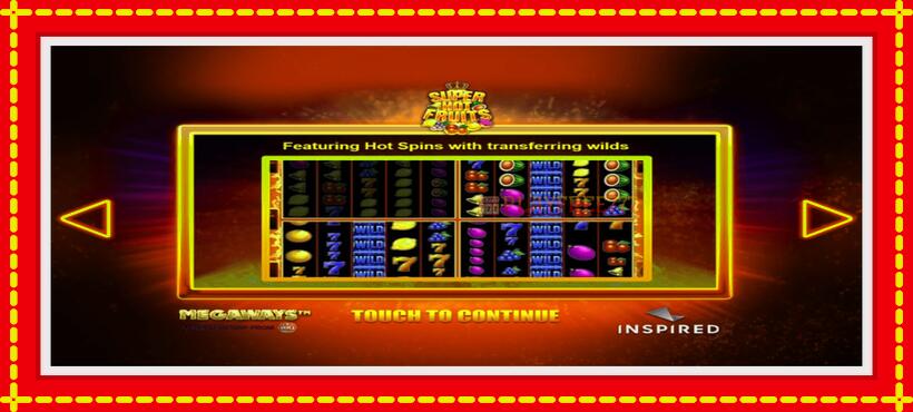 Slot machine Super Hot Fruits Megaways with access to free game online, picture 1