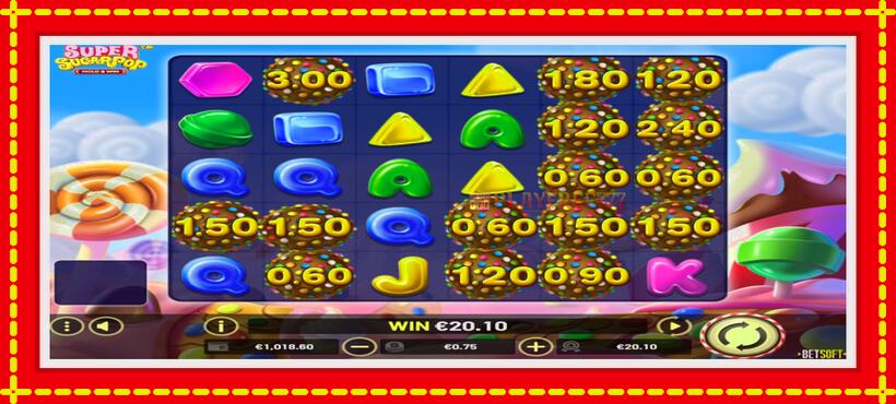 Slot machine Super SugarPop with access to free game online, picture 2