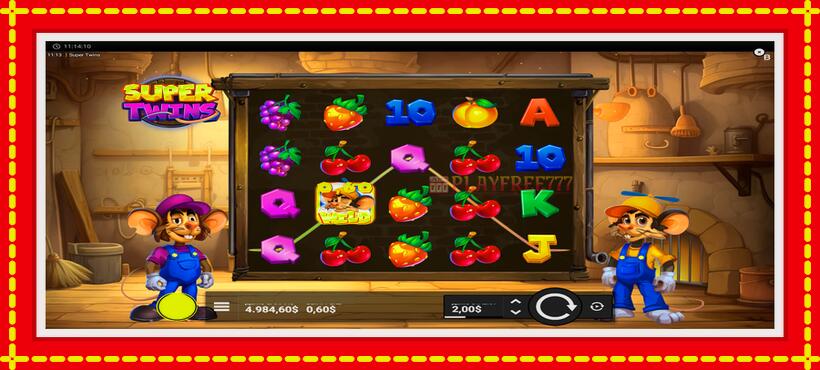 Slot machine Super Twins with access to free game online, picture 5