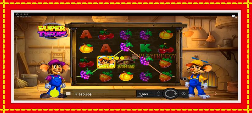 Slot machine Super Twins with access to free game online, picture 6