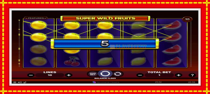 Slot machine Super Wild Fruits with access to free game online, picture 2