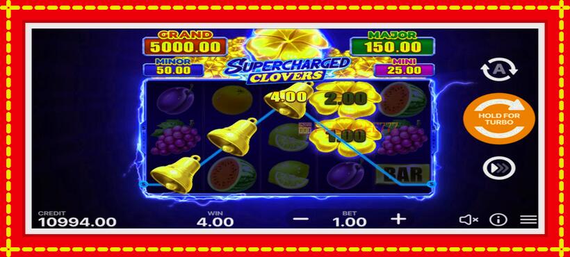 Slot machine Supercharged Clovers: Hold and Win with access to free game online, picture 2