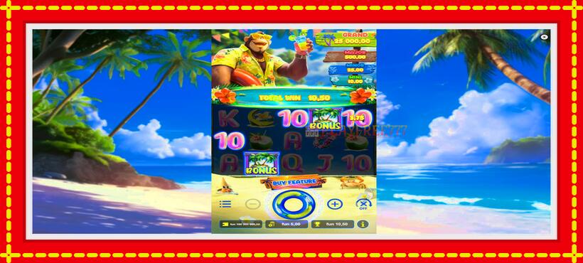 Slot machine Surf Monkey with access to free game online, picture 2