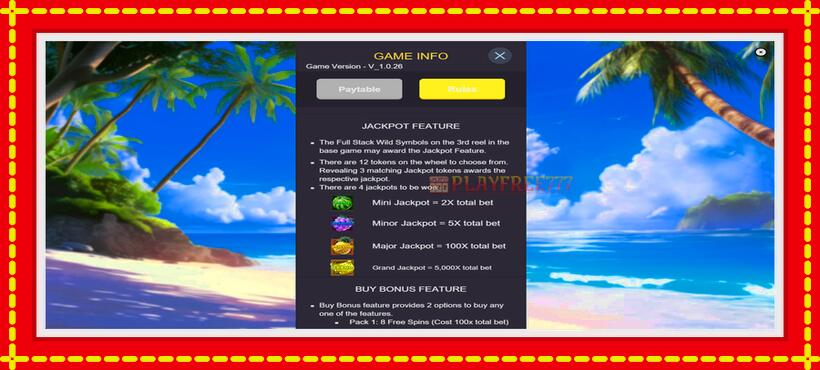 Slot machine Surf Monkey with access to free game online, picture 7