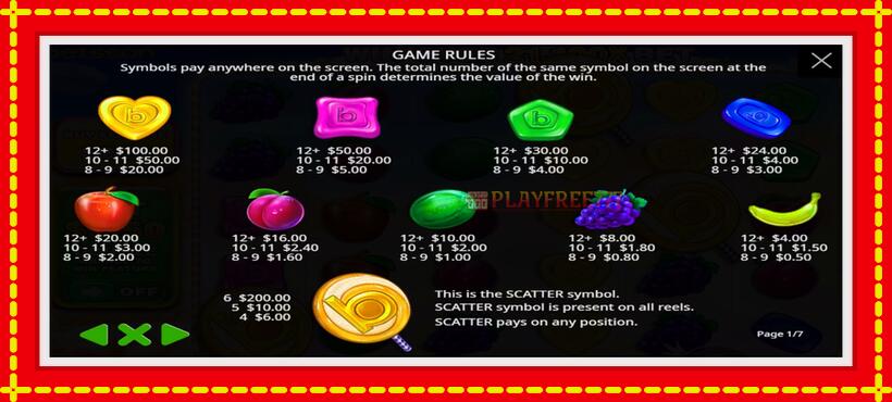 Slot machine Sweet Bonanzasson with access to free game online, picture 3