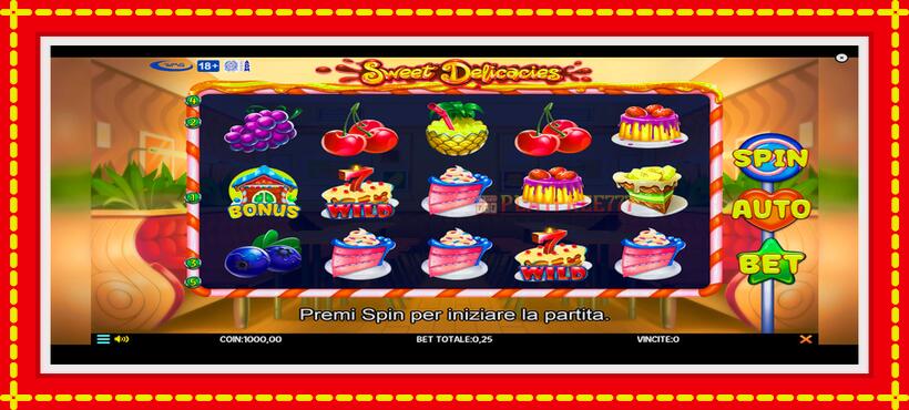 Slot machine Sweet Delicacies with access to free game online, picture 1