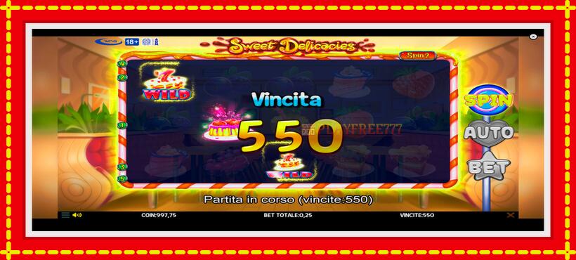 Slot machine Sweet Delicacies with access to free game online, picture 4