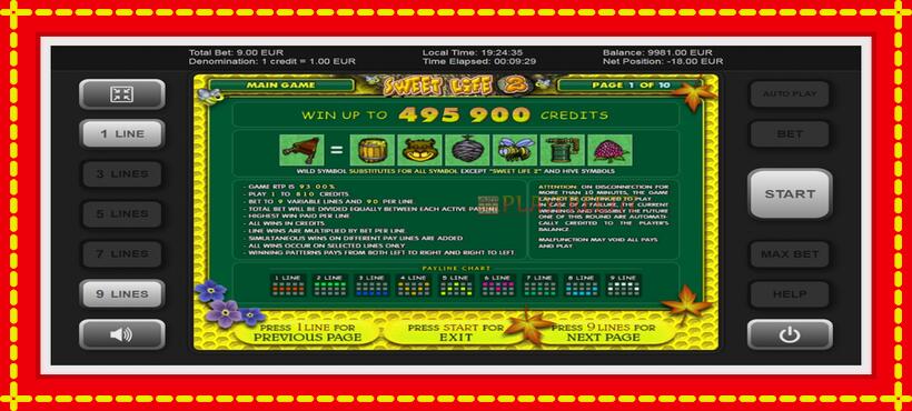 Slot machine Sweet Life 2 with access to free game online, picture 5