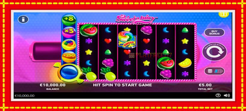 Slot machine Sweet N Juicy with access to free game online, picture 1