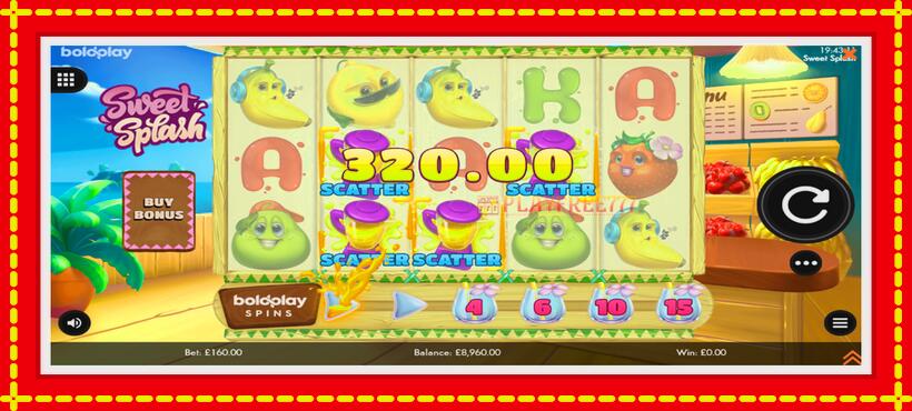 Slot machine Sweet Splash with access to free game online, picture 4