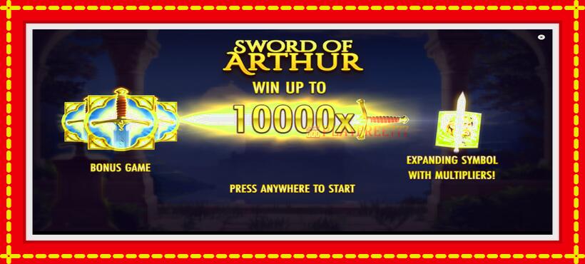 Slot machine Sword of Arthur with access to free game online, picture 1