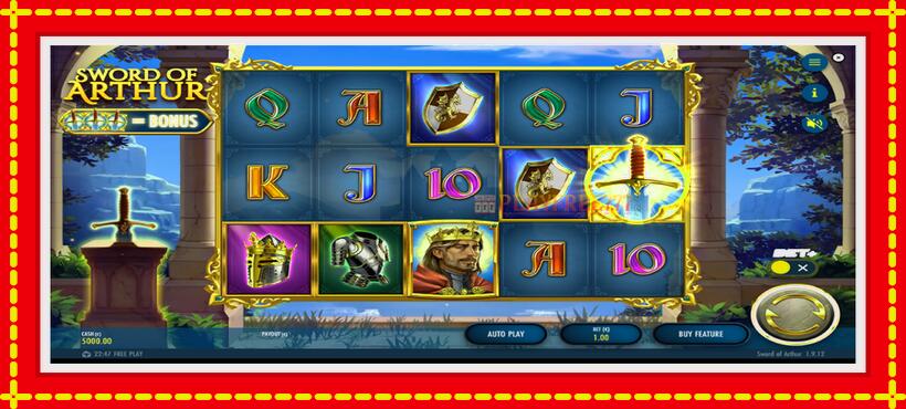 Slot machine Sword of Arthur with access to free game online, picture 2