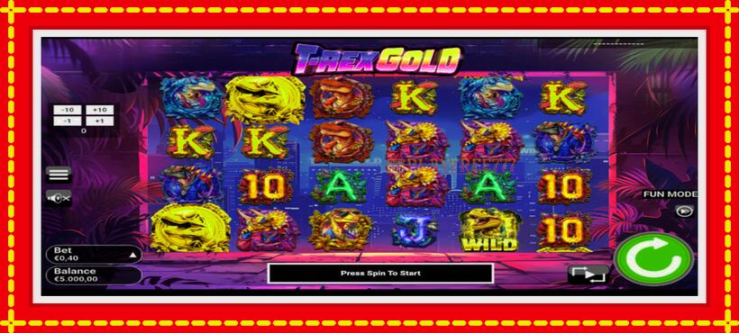 Slot machine T-Rex Gold with access to free game online, picture 3