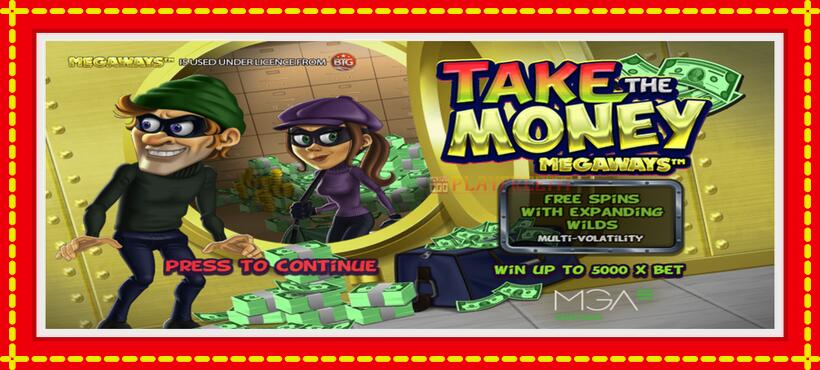 Slot machine Take the Money Megaways with access to free game online, picture 1