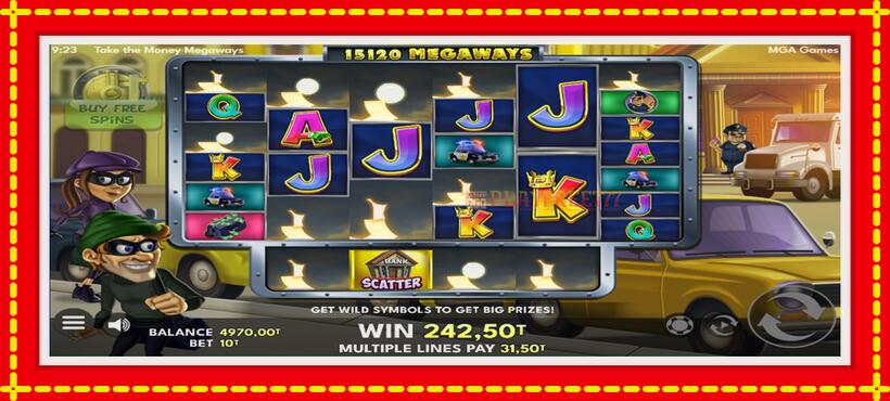 Slot machine Take the Money Megaways with access to free game online, picture 3