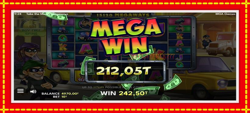 Slot machine Take the Money Megaways with access to free game online, picture 5