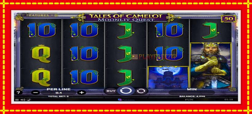 Slot machine Tales of Camelot - Moonlit Quest with access to free game online, picture 2